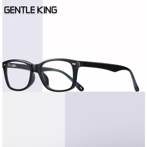 GENTLE KING Women UV Anti Blue Light Glasses Men Filter Reduces Computer Business Eyewear Women Oval Blocking Rays Radiation