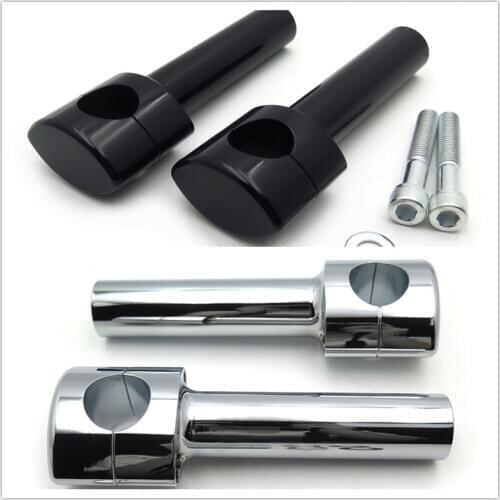 Aftermarket free shipping motorcycle parts 6" Solid Billet For 1-1/4" Handlebars Riser Kit 1/2-13UNC Threads for harley davidson