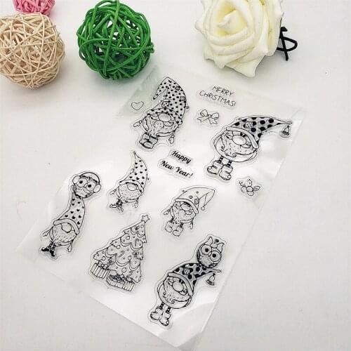 11X16CM Elfin Clear Stamps Transparent Seal Silicone Seal TPR Christmas Wedding Roller Stamps DIY Scrapbook Album Card