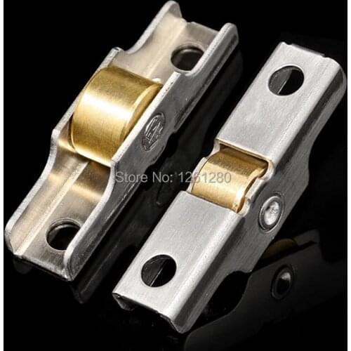 Window screen roller sliding door plastic steel window pulley Aluminum alloy doors and windows wheel muted brass roller hardware