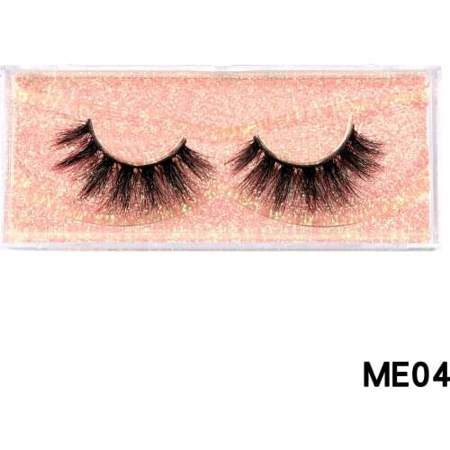 HEYME 200 Pairs/Lot Eyelashes 3D Mink Lashes Dramatic Fluffy Soft Wispy Volume Handmade Reusable Cross False Eyelash Wholesale