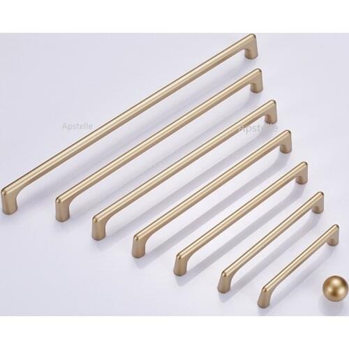 Cupboard Drawer Handles Zinc Alloy Square Modern Gold Closet Door Knobs Kitchen Cabinet Hardwares Toolbox Pull