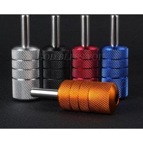 25mm Tattoo Grip Tubes Self-lock Aluminum Alloy Tattoo Gun Grip Auto Self Locking Handle for Tattoo Machine Supply Body Art