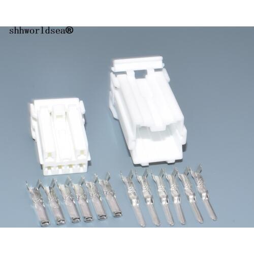 Shhworldsea 6pin 2.2mm auto electric female male plug wire harness unsealed connector plug MG620401/MG610398 7122-8365/7123-8365