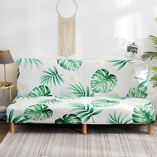 Folding Sofa Cover Elastic Couch Cover Sofa Slipcovers for Living Room Geometric Star Spandex Sofa Bed Cover Without Armrest