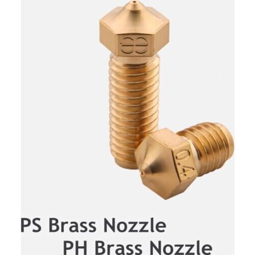 High quality brass Nozzle 1.75mm 3.0mm Extruder Nozzle for E3D volcano hotend M6 3D printers hotend