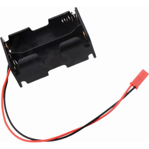 HSP 02070 Receiver Battery Compartment Case Holder Box JR Plug 4 x AA Spare Part For 1/8 1/10 Nitro Power RC Model Car