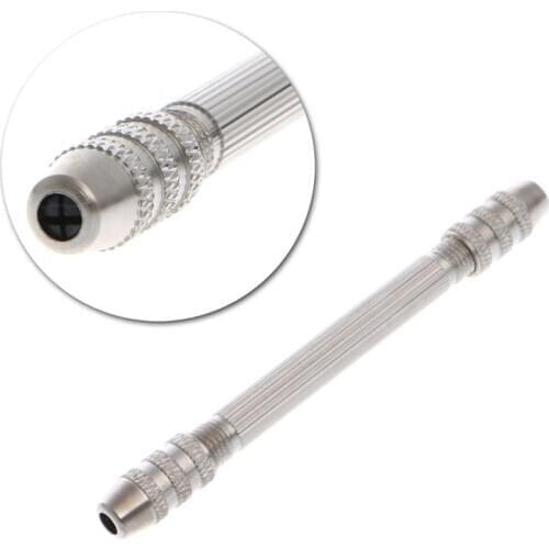 Useful Steel Double Spiral End Pin Vise Tong For Jewelry Craft Hobby Drill Tool AXYD