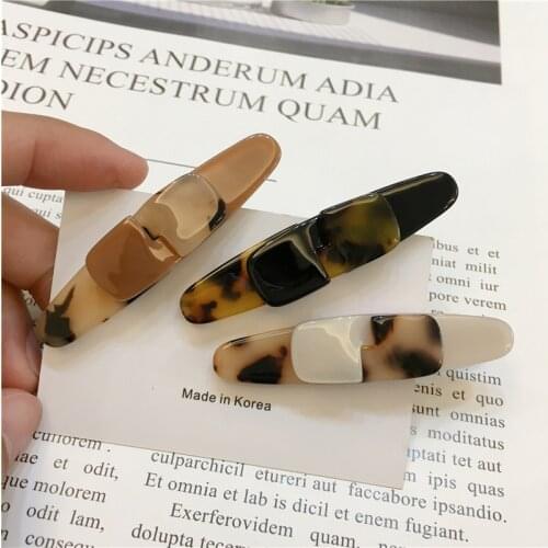 Women Fashion Hair Accessories 2021 New Korean Duckbill Clip Lady Tortoiseshell Hair Clip
