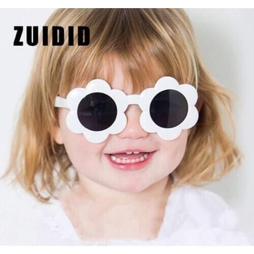 ZUIDID Vintage Kids Sunglasses Child Sun Glasses Round Flower Gafas Baby Children UV400 Sport Sunglass Girls Boys Oculos De Sol