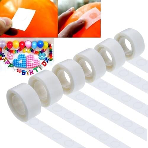 100pcs/roll Double-Sided Adhesive tape Balloons Glue Birthday Party Decoration Kid Ball Stickers Balloons Point Accessories