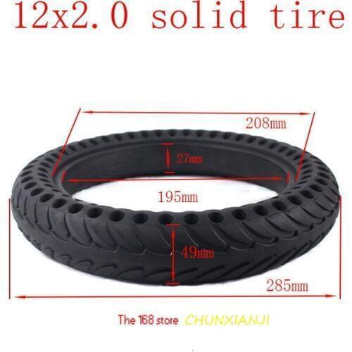 12 inch Childrens Balancing Car Sliding bike honeycomb solid tyre 12x2.0 tubeless tire Childrens Scooter Bicycle Tyre
