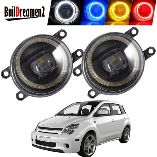 2 X Angel Eye Fog Light Assembly Car Right + Left LED Lens Fog Daytime Running Lamp DRL H11 12V For Scion xA 2006