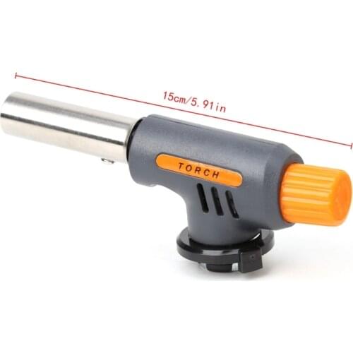 2021 New Portable Camping Welding Gas Torch Flame Flamethrower Butane Burner Wind Proof