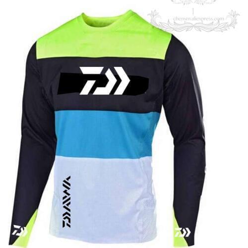 4 Colors 2019 New Style Daiwa Men Fishing Clothes UV Protection Moisture Wicking Quick-drying Breathable Fishing Shirts
