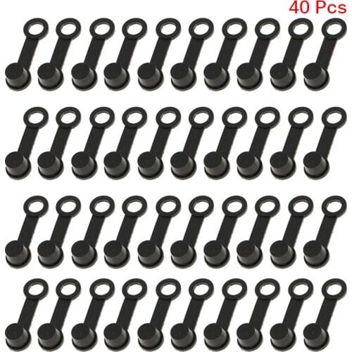 40 Pcs Motorcycle Dust Cap Bleed Nipple Caps Vehicle 8mm Motorcycle Rubber Brake Caliper Parts Dust Cap Cover Car Tools Kit