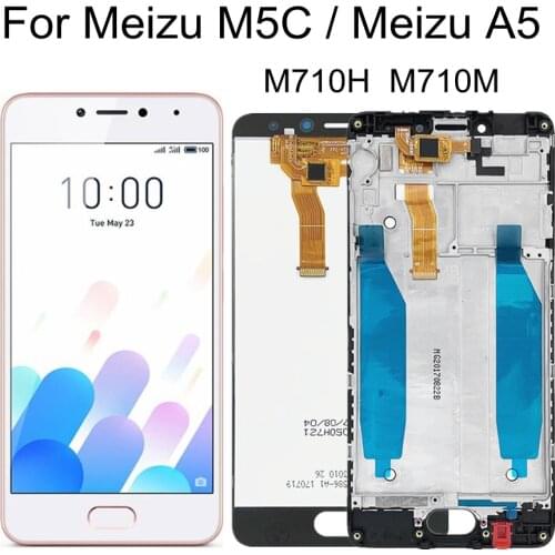 5.0" LCD For Meizu M5C A5 M710H M710Q LCD Display Touch Screen Digitizer Assembly Replacement