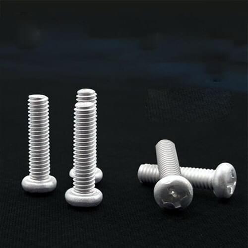 50Pcs M2.5 Aluminum Phillips Socket Pan head screws Cross Round screw Machine bolts 4mm-20mm length