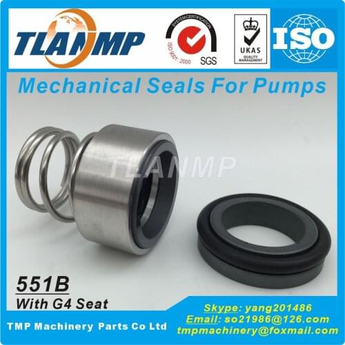 551B Mechanical Seals with G4 Stationary Seat (d=12~35mm) -Burgmann BT-RN,VULCAN 12,Flowserve 42,ROTEN R2,UNITEN U2,AESSEAL T03