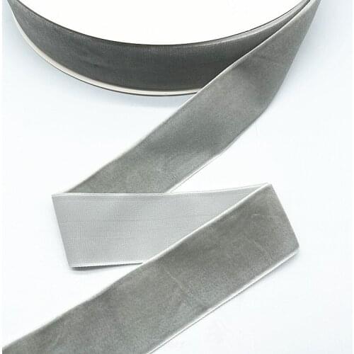 6mm 10mm 15mm 20mm 38mm Light Grey Velvet Ribbon Wedding Handmade Gift Wrapping Hair Bow DIY Party Decoration Christmas Ribbon