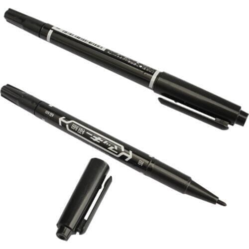 100% Brand New High Quality 6pcs Body Art Dual Skin Pen Scribe Piercing Pen Temporary Tattoo Pen