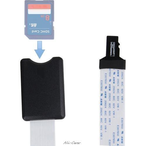 TF Micro SD Male To SD Female SDHC SDXC Flexible Extension Adapter Cable Extender for GPS DVD DVR LED/LCD screen 48cm/60cm