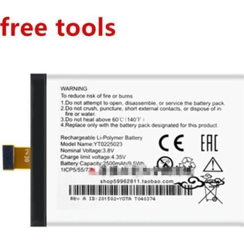 New for Yotaphone 2 YD201 YD206 Phone Rechargeable Battery Inbuilt Battery 2500mAh YT0225023 battery