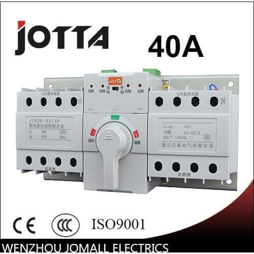 40A 4P new mini type ats Automatic Transfer Switch Rated voltage 220V /380V Rated frequency 50/60Hz