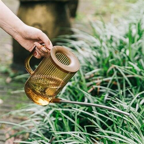 1.2L Long Mouth Garden Watering Can Practical Flowers Handle Plastic Plant Watering Pots Sprinkler Potted Home Kettle Irrigation