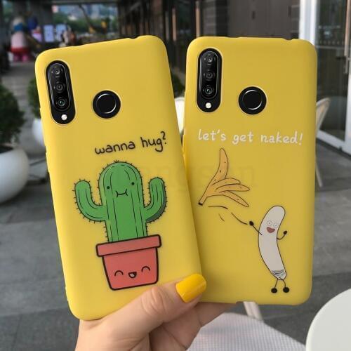 Cute Banana Leaf Phone Cases For Huawei Honor 10 market 10i HRY-LX1T 10Lite HRY-LX2 candy Soft Tpu IMD Full Body Back Cover Gift