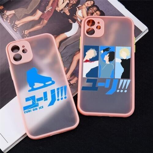 Yuri on Ice Neck Japan Anime Phone Case for iPhone 12 Mini 11 Pro X XS XR Max 6 6S 7 8 Plus SE 2020 Skin Feel Shell Back Cover