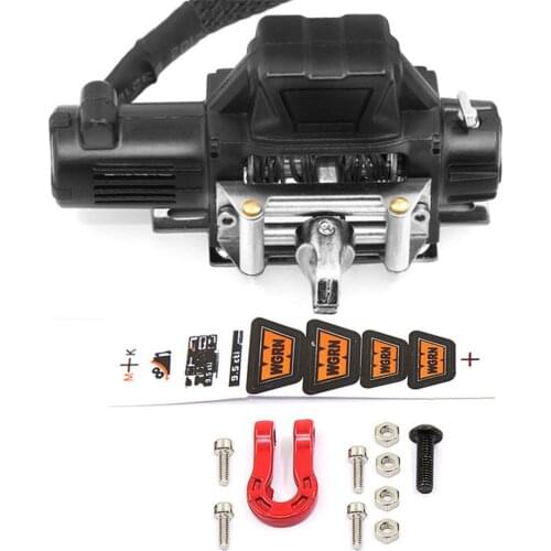 Electric Winch & Controller for 1/10 SCX10 90046 D90 Trx-4 REDCAT RC Car Accessories