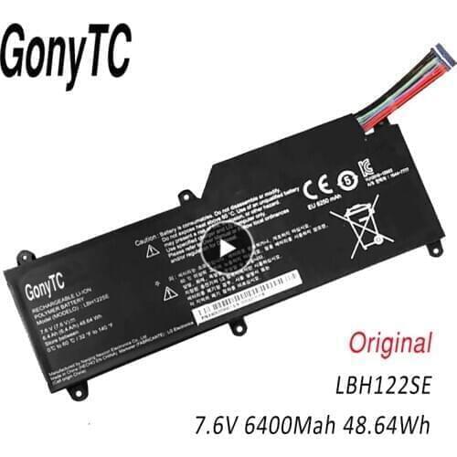 GONYTC LBH122SE 7.6V 48.64WH New Original Laptop Battery for LG U460 U460-G U460-K.AH50K AH5DK U460-M.AFB5L