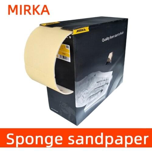 MIRKA Sponge Sandpaper Golden Dry Grinding Hand Torn Sand Skin Car Putty Hardware Derusting Antique Polishing