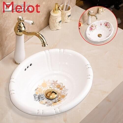 Jian Ou upper half embedded washbasin wash basin ceramic household basin tabletop basin Taichung basin art basin