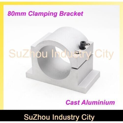 CNC Engraving Milling Machine Spindle bracket 80mm Diameter Cast Aluminium Bracket 80mm