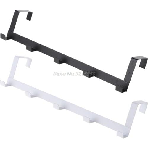 Over-The-Door Hook Rack Metal Hanger Storage Holder Hanging Coat Hat Towel Bag Oct15 Whosale&DropShip