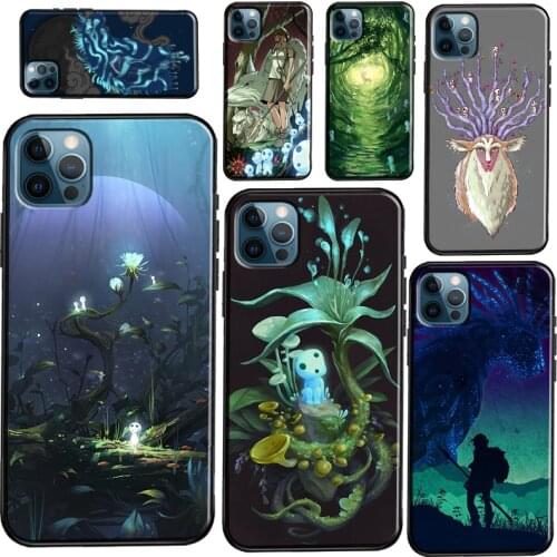 Forest Spirit Princess Mononoke Soft Phone Case For iPhone 11 Pro Max 12 Mini 6S 7 8 Plus X XR XS Max 5S SE 2020 Fundas