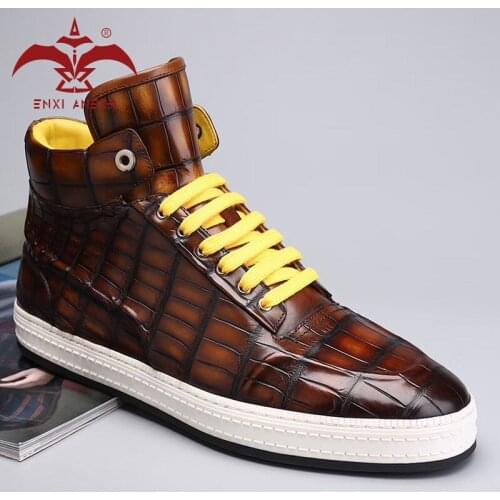 Awesome! 100% Cro Crocodile Leather Men Shoes Boots Martin Riding Chelsea Boot Shoes Handmade Custom Designer Shoes