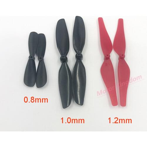 2pcs CW+CCW Drone UAV propeller Fit 0.8mm 1mm 1.2mm Aperture Shaft For 612 615 716 720 816 8520 1020 High Coreless DC motor