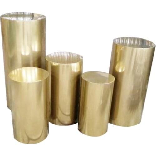 Luxurious Round 5pcs gold electric mirror iron material party wedding decoration plinth home decoration