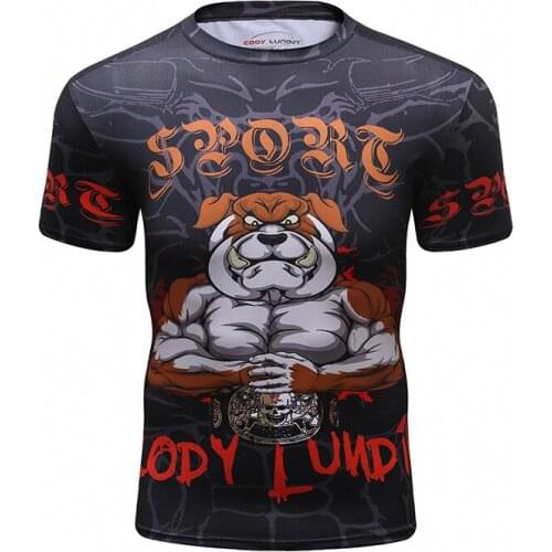 Fashion Full Digital Printed Shirt Hot Sale Men Outdoor Oversized Running Round Neck Short Sleeve
