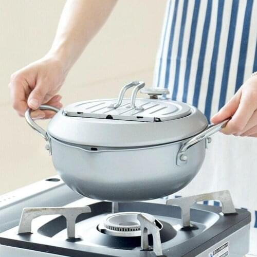 Frying Pan Thermometer Steel Oil Pot Pot Fried Temperature Cooking Control Fryer Household Pot Chicken Kitchen Tools X3Y8