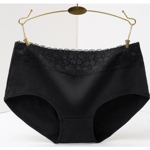 100% Cotton Underwear Women Panties Lace Briefs Solid Calcinhas Lingeries Panty Plus Size Shorts Ladies Female Girls Underpants