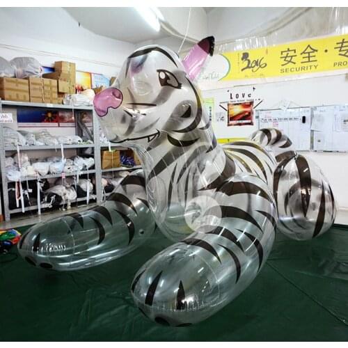 Factory Outlet 2m 3m Giant PVC Transparent Inflatable Tiger
