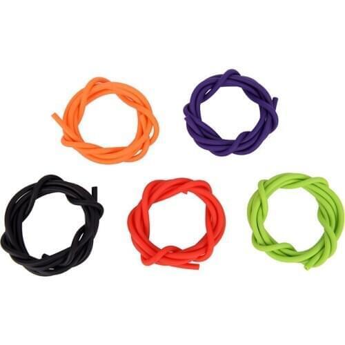 1m 2x4mm Slingshots Rubber Tube Natural Latex Tubing Band For Slingshot Hunting Catapult Elastic Part Fitness Bungee 5 Colors