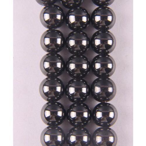 10MM Black Magnetic Hematite Healing Loose Beads 16 Inch Jewelry For Woman Gift Making B097