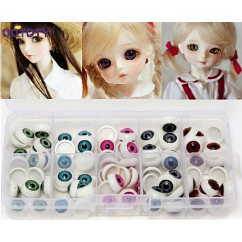 100Pcs 12mm Plastic Safety Doll Eyes For Animal Toy Puppet Making DIY Craft Accessories