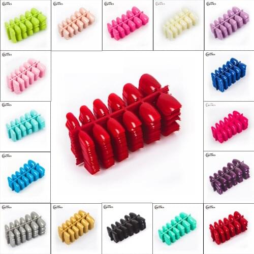 20 Colors Optional 600pcs/pack Suqare False Nail Tips Full Cover 10 Sizes With Extra Nr 5 and Nr 6