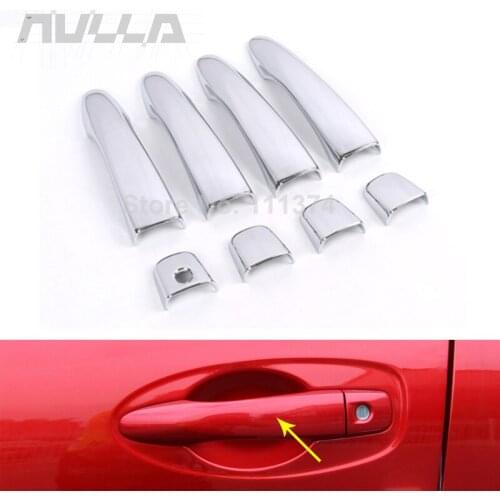 ABS Chrome Car Exterior Door Handle Protect Decor Cover Trim For Renault Kadjar 2015 2017 2019 Molding Decoration Accessories